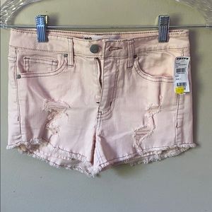 Tillys light pink jean shorts